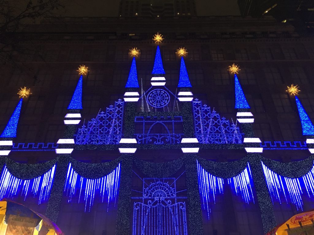 Contented Gypsy | Blue Castle Saks Fifth Ave Light Show